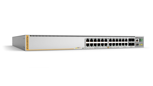 Allied Telesis X530-28GPXM, Managed, L3, Gigabit Ethernet (10/100/1000), Power over Ethernet (PoE), Rack mounting, 1U